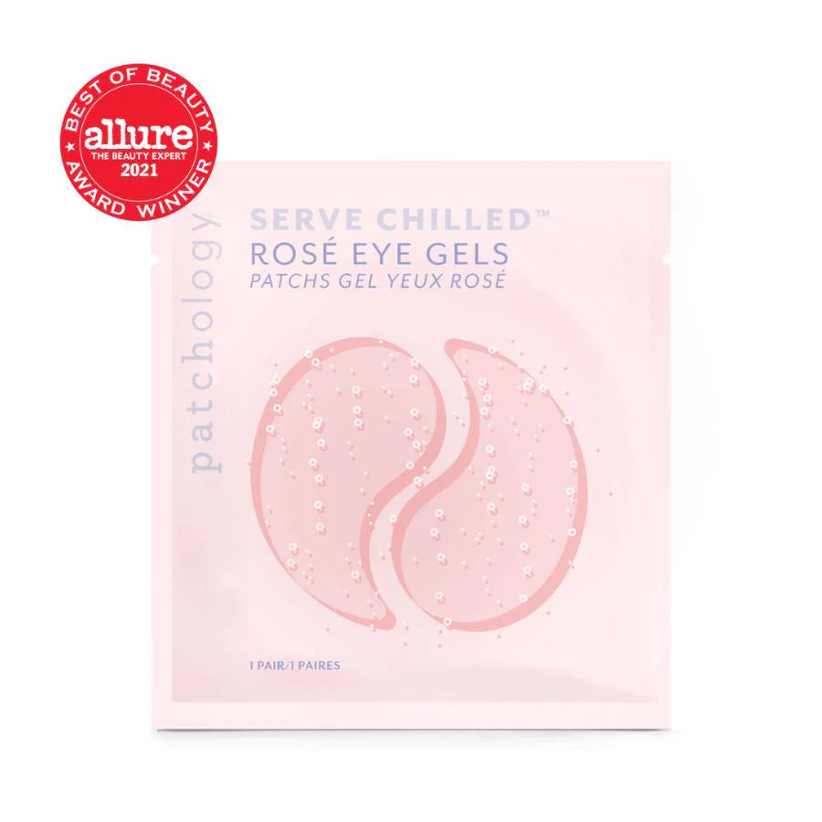 Serve Chilled Rosé Eye Gels by Patchology - Box of 5 Pairs