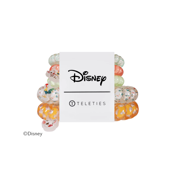 Teleties Hair Tie - Large and Small Band Pack of 5 - Pua and Heihei