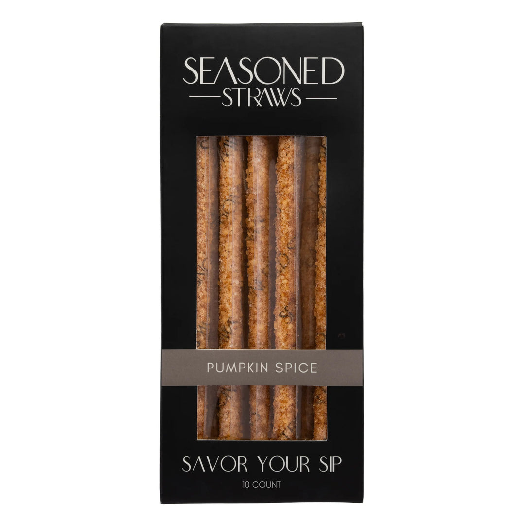 JUNE MARKET: Pumpkin Spice - 10ct by Seasoned Straws (Ships in 2-3 Weeks)