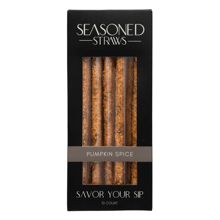JUNE MARKET: Pumpkin Spice - 10ct by Seasoned Straws (Ships in 2-3 Weeks)