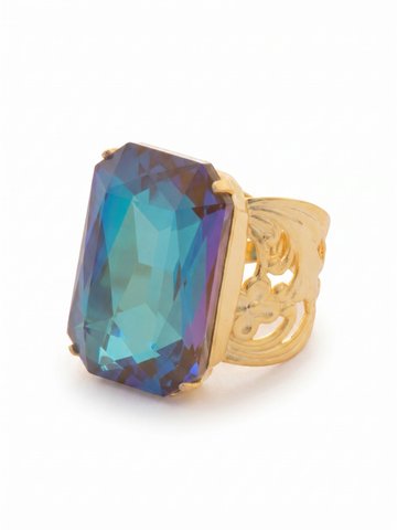 Viretta Adjustable Cocktail Ring by Sorrelli - Cappuccino Delite