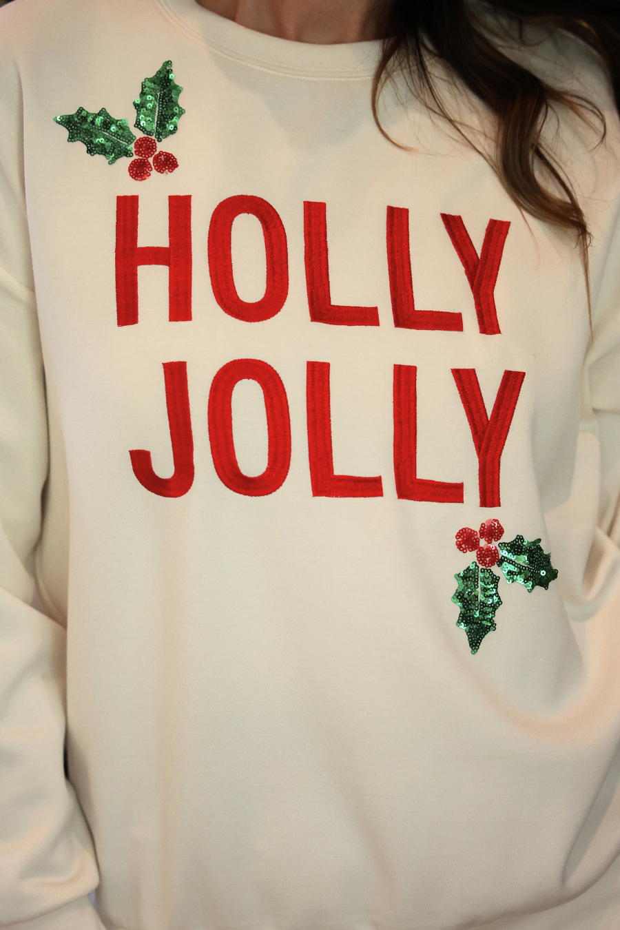 Holly Jolly Holiday Luxe Pullover by Jess Lea (PREORDER: Ships in October)