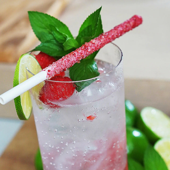 JUNE MARKET: Raspberry - 10ct by Seasoned Straws (Ships in 2-3 Weeks)