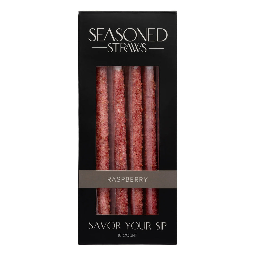 JUNE MARKET: Raspberry - 10ct by Seasoned Straws (Ships in 2-3 Weeks)