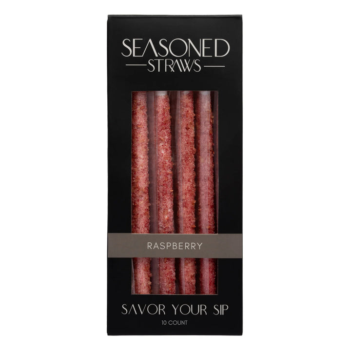 JUNE MARKET: Raspberry - 10ct by Seasoned Straws (Ships in 2-3 Weeks)