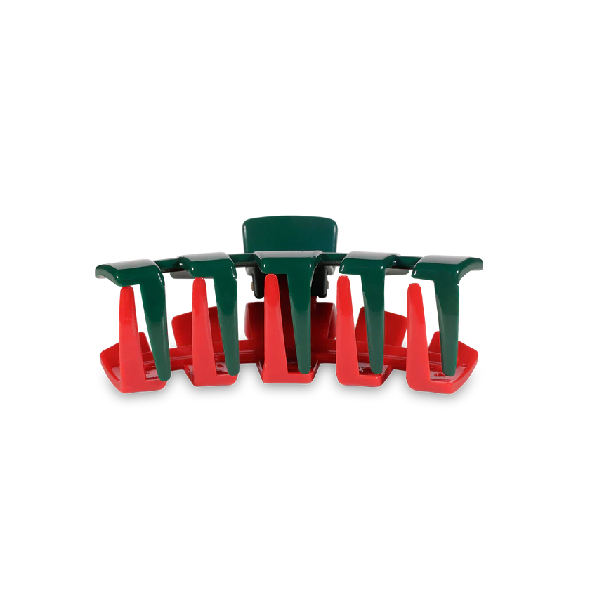 Tiny Teleties Claw Clip - Red and Green