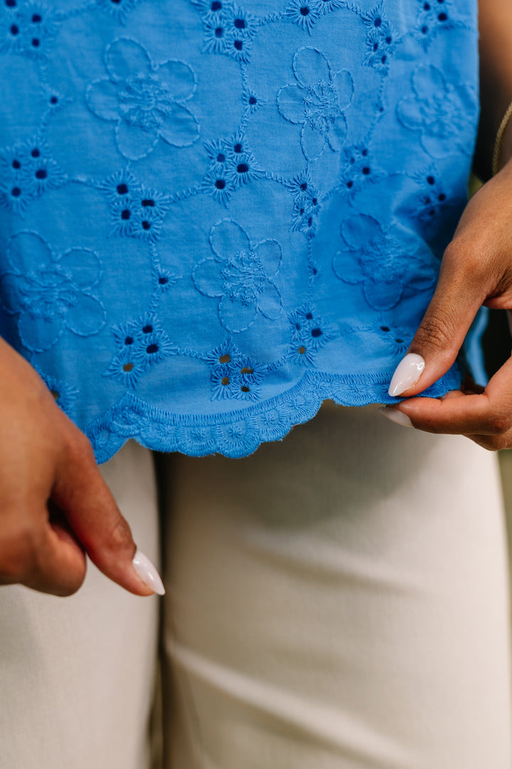 Refined Darling Eyelet Blouse - 6/23