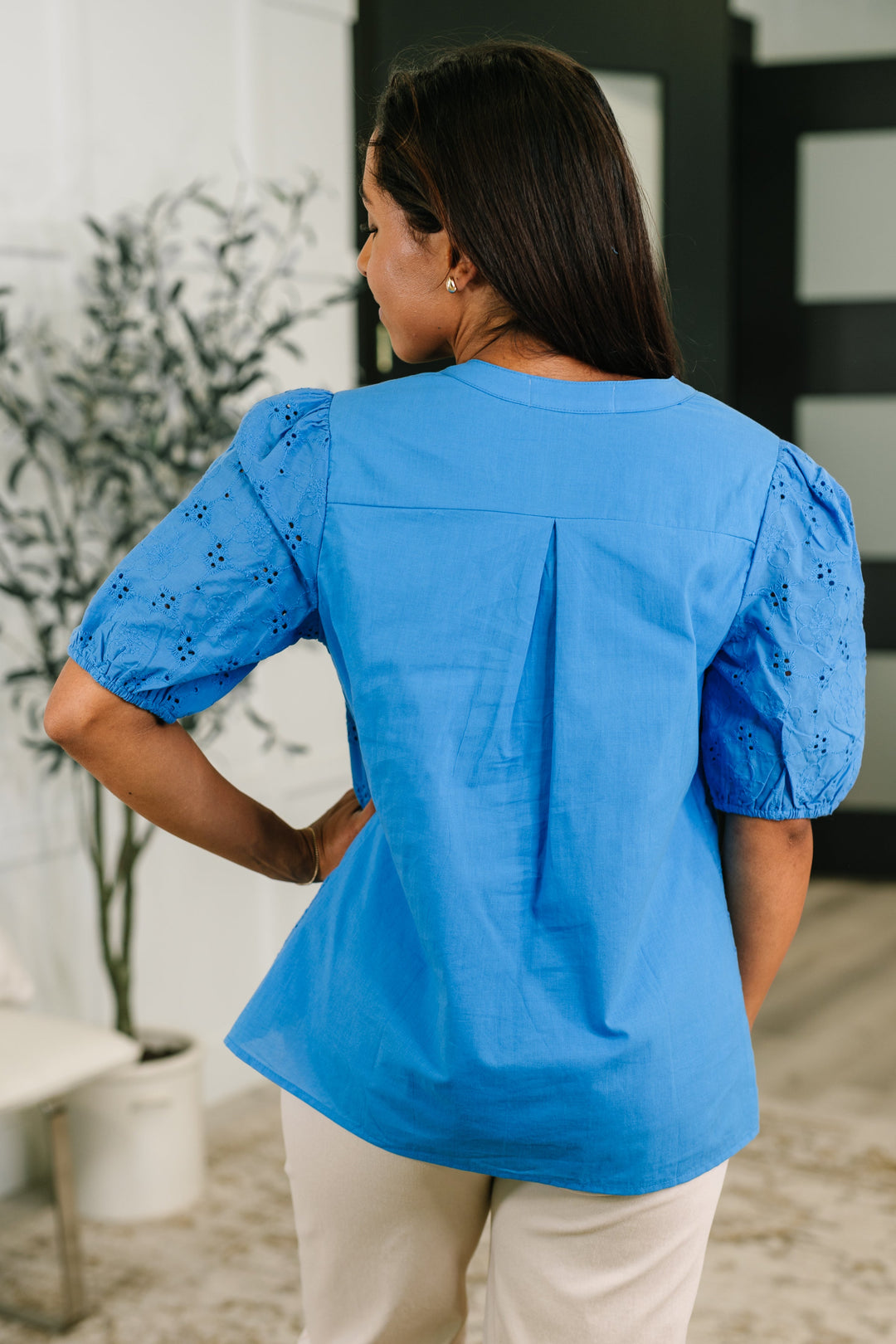 Refined Darling Eyelet Blouse - 6/23