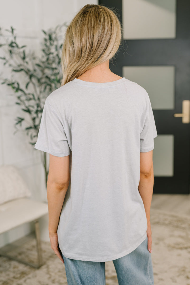 Rest Assured Basic Relaxed Tee in Heather Grey - 6/17
