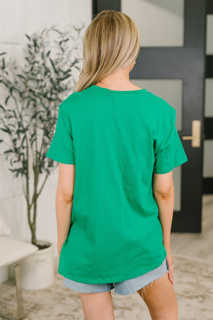 Rest Assured Basic Relaxed Tee in Kelly Green - 6/17