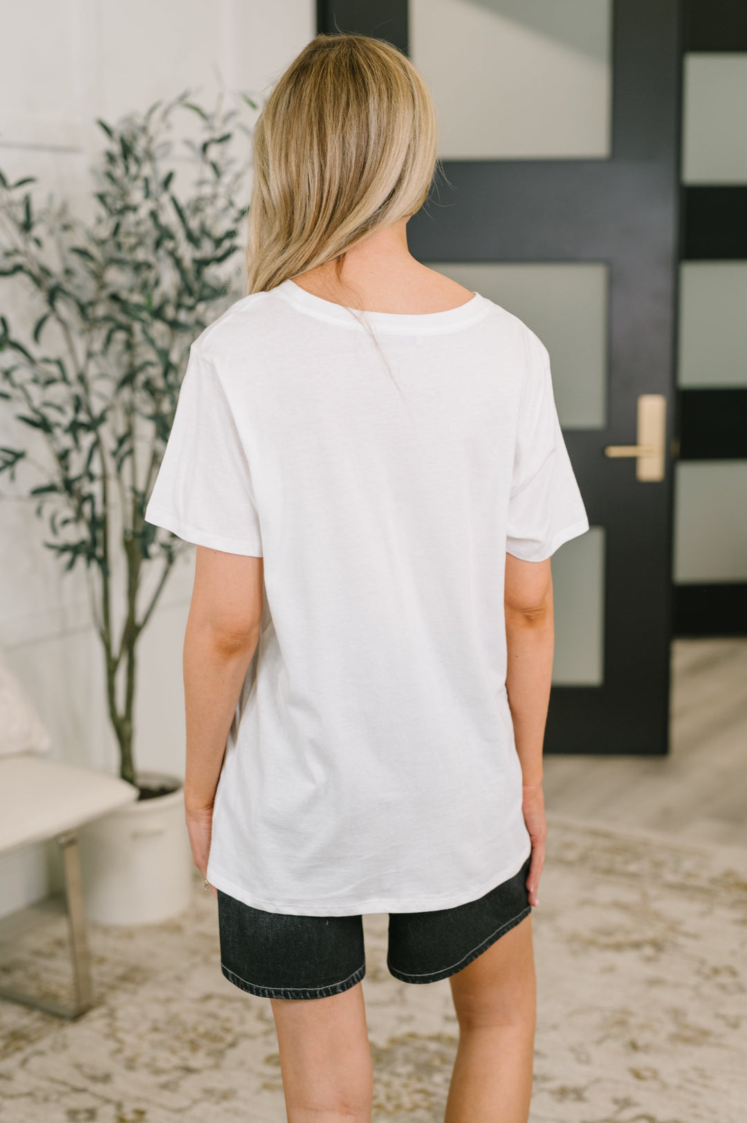 Rest Assured Basic Relaxed Tee in White - 6/17