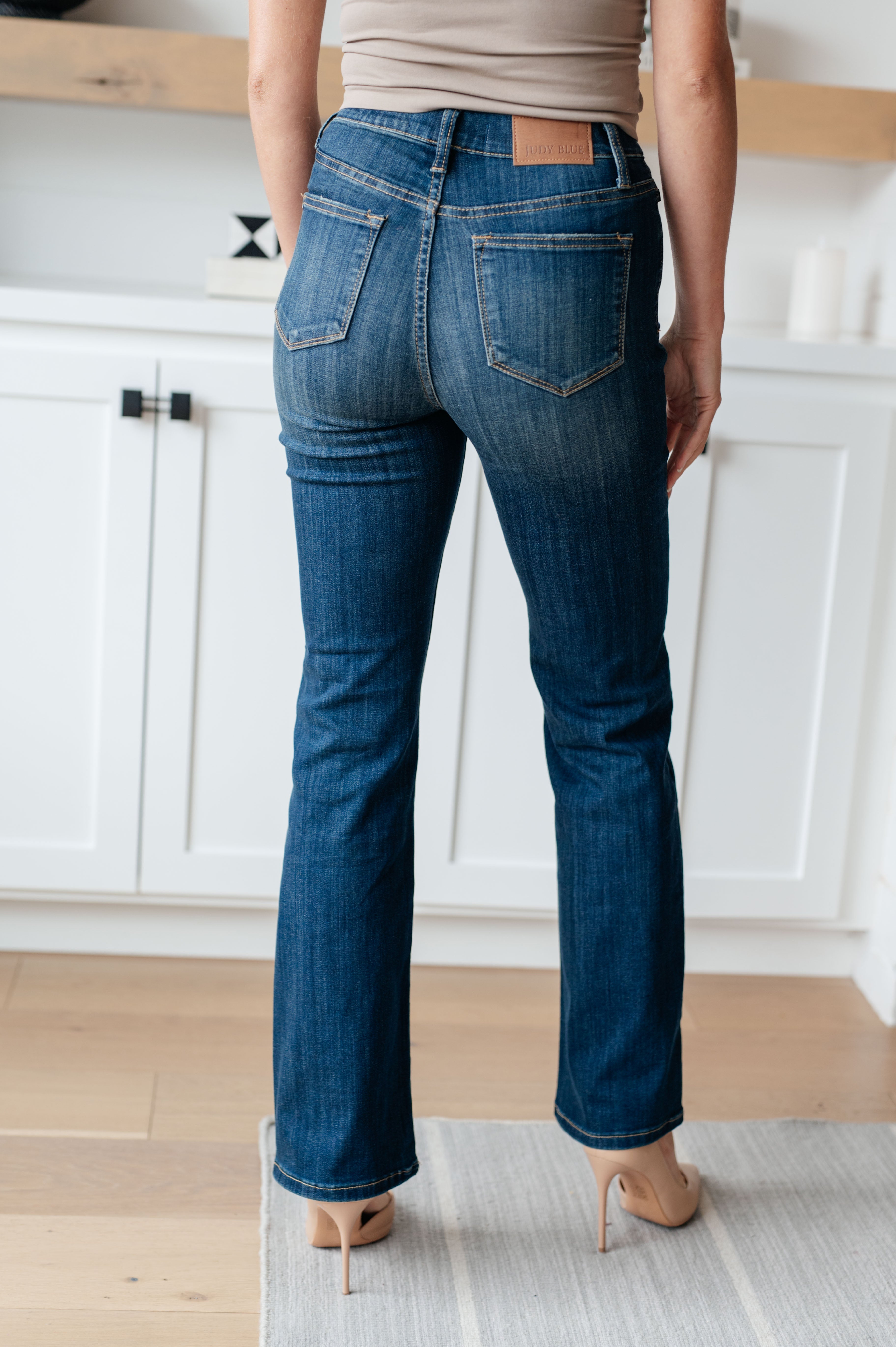 Ricki High Rise Pull On Slim Bootcut Jeans by Judy Blue