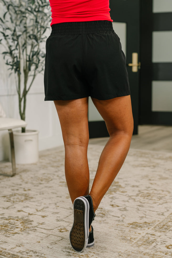 Rile Me Up High Waisted Shorts in Black - 6/24
