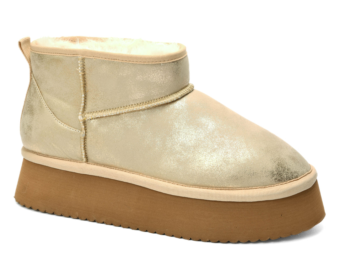 Room Service Boots - Washed Gold Metallic by Corkys