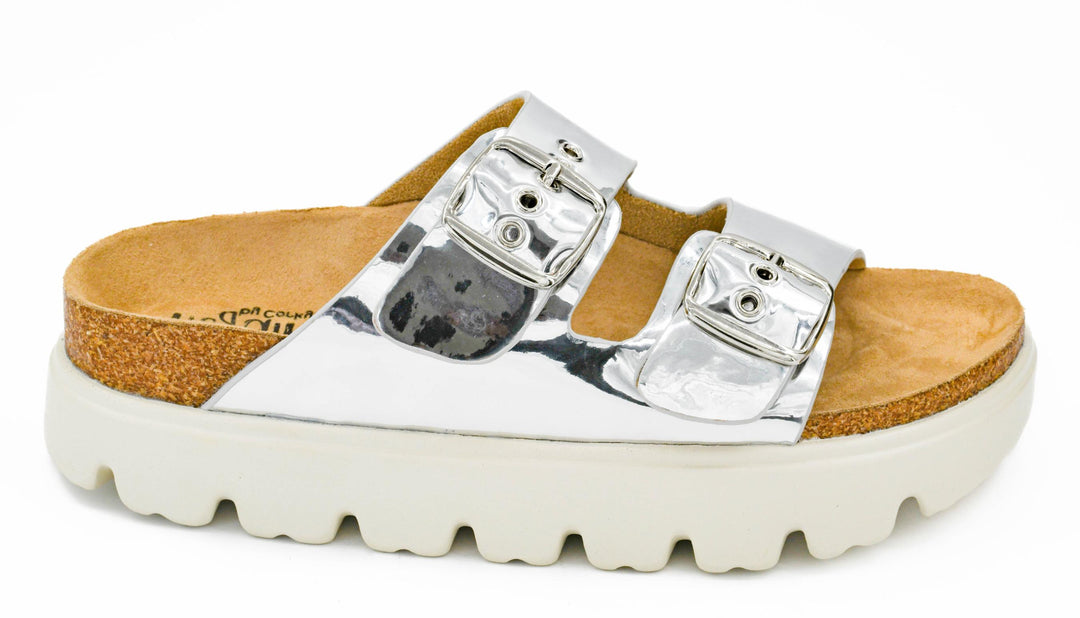 SHOE PARTY! Rumor Has It Silver Mirror Metallic by Corkys (Ships in 2-3 Weeks)