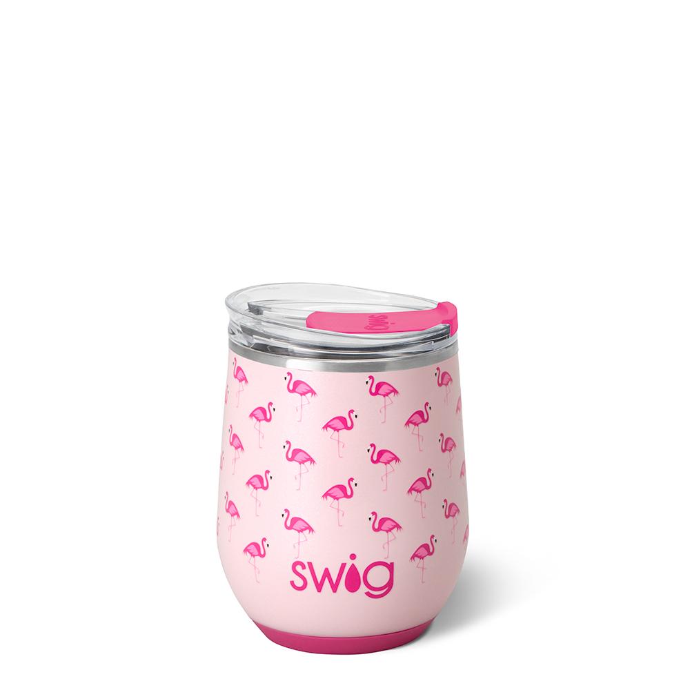 Flamingos Stemless Wine Cup (12oz) by Swig