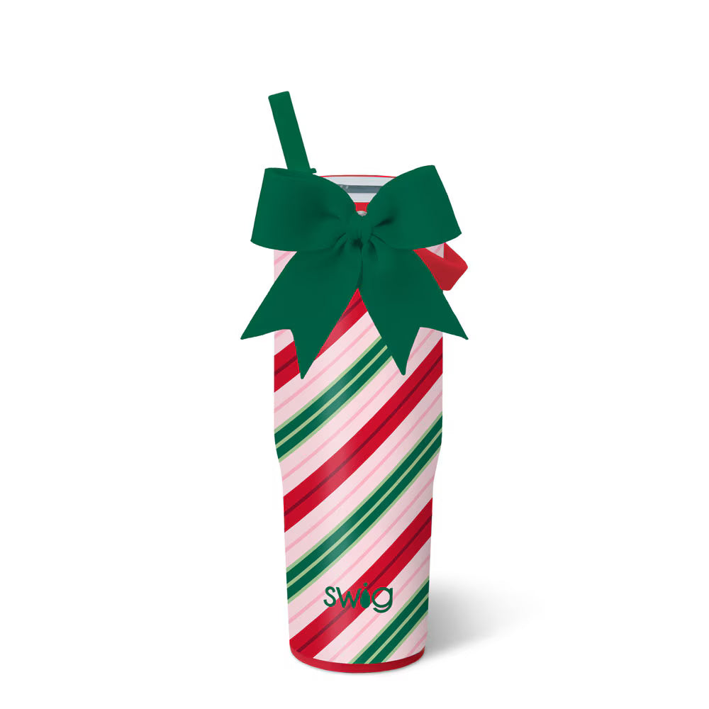 Candy Cane Lane - 30 oz To-Go Handle Bottle Tumbler by Swig (Ships Late October)
