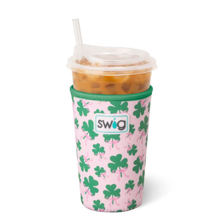 Clover Crush Iced Cup Coolie (Medium) by Swig