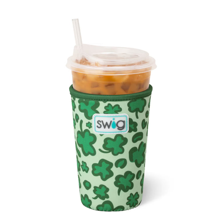 Lucky Leopard Iced Cup Coolie (Medium) by Swig