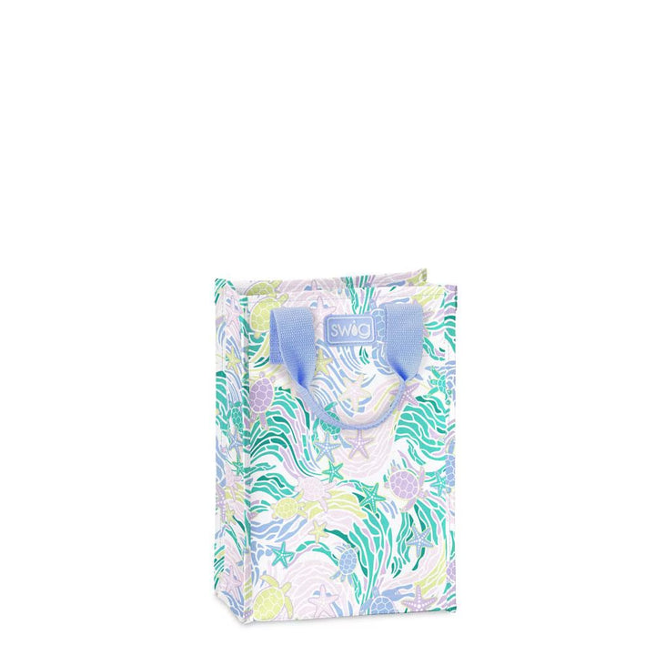 Sea Swirl Reusable Gift Bag (Tall) by Swig