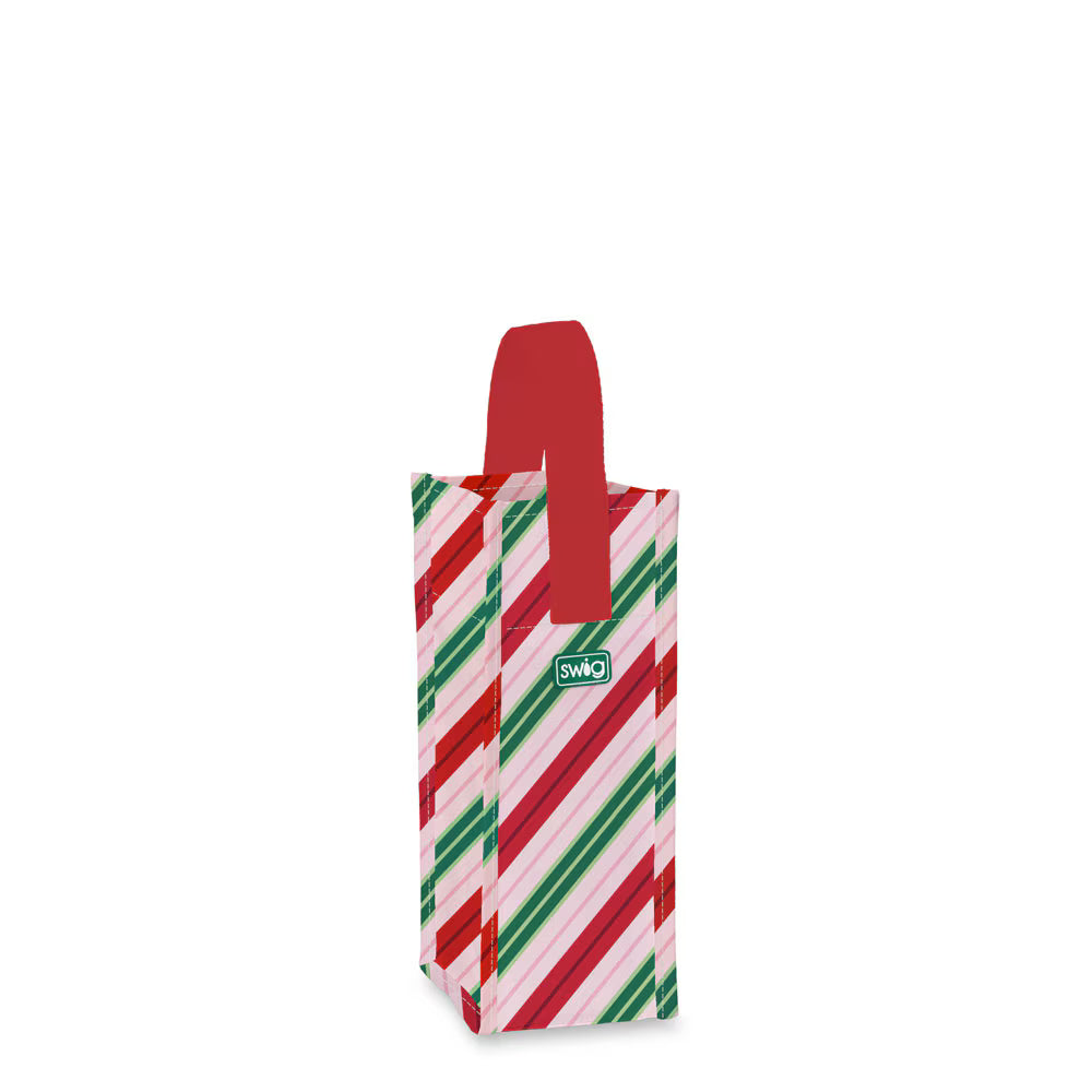 Candy Cane Lane - Wine Reusable Bag by Swig (Ships Late October)