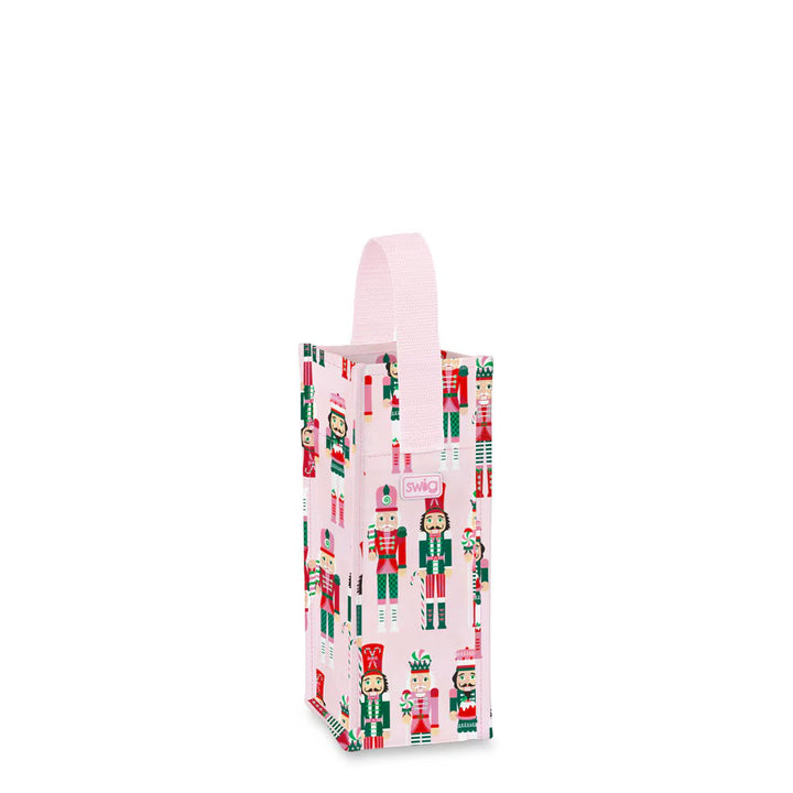 Sugar Plum Soldiers Reusable Gift Bag (Wine) by Swig