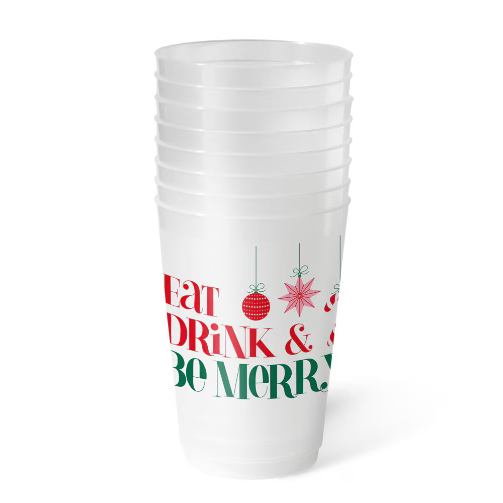 Candy Cane Lane - 20 oz Frost Flex Cups - Set of 8 by Swig (Ships Late October)