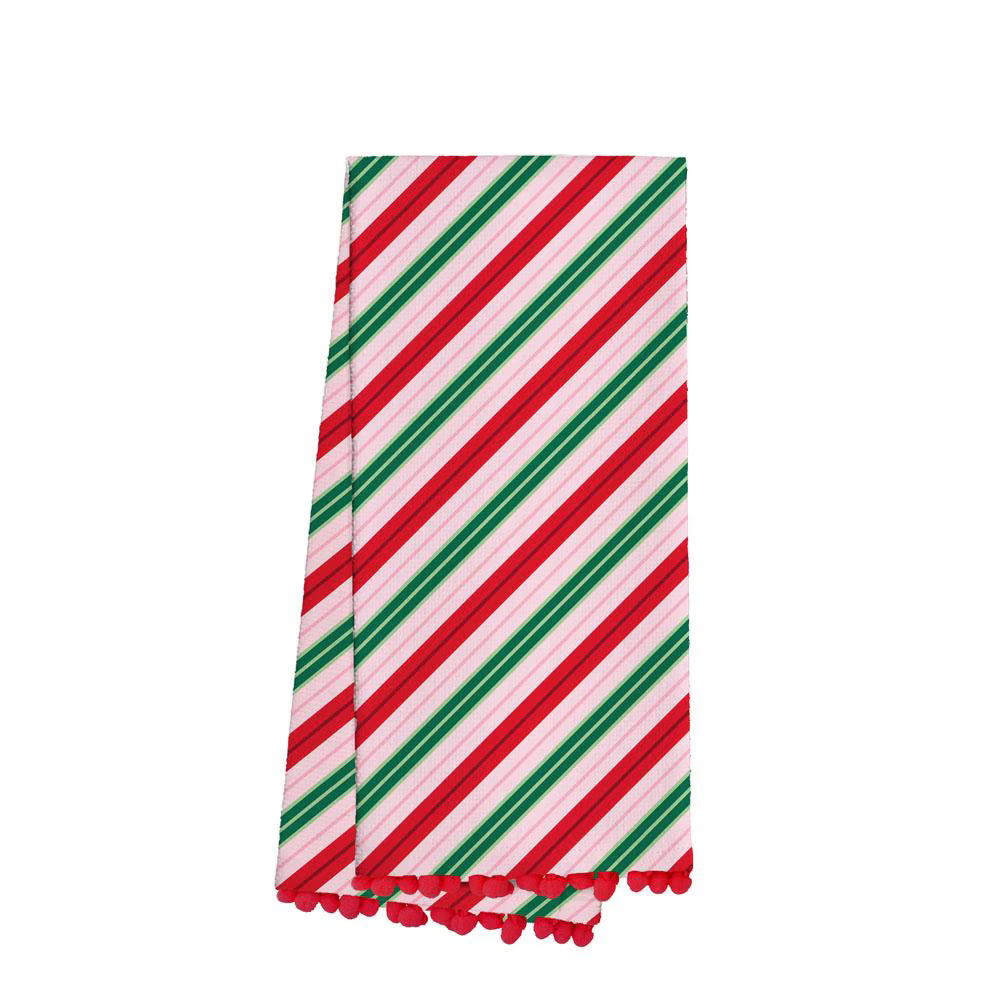 Candy Cane Lane - Tea Towel by Swig (Ships Late October)