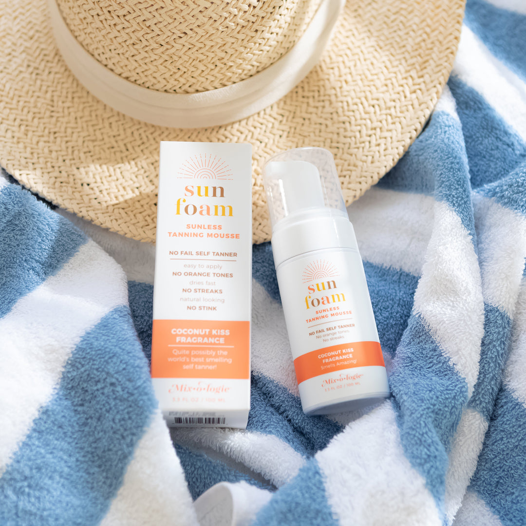 SunFoam Sunless Tanning Mousse with Free Travel Size Sunfoam by Mixologie (SEPT ARRAY: Ships in 2-3 Weeks)