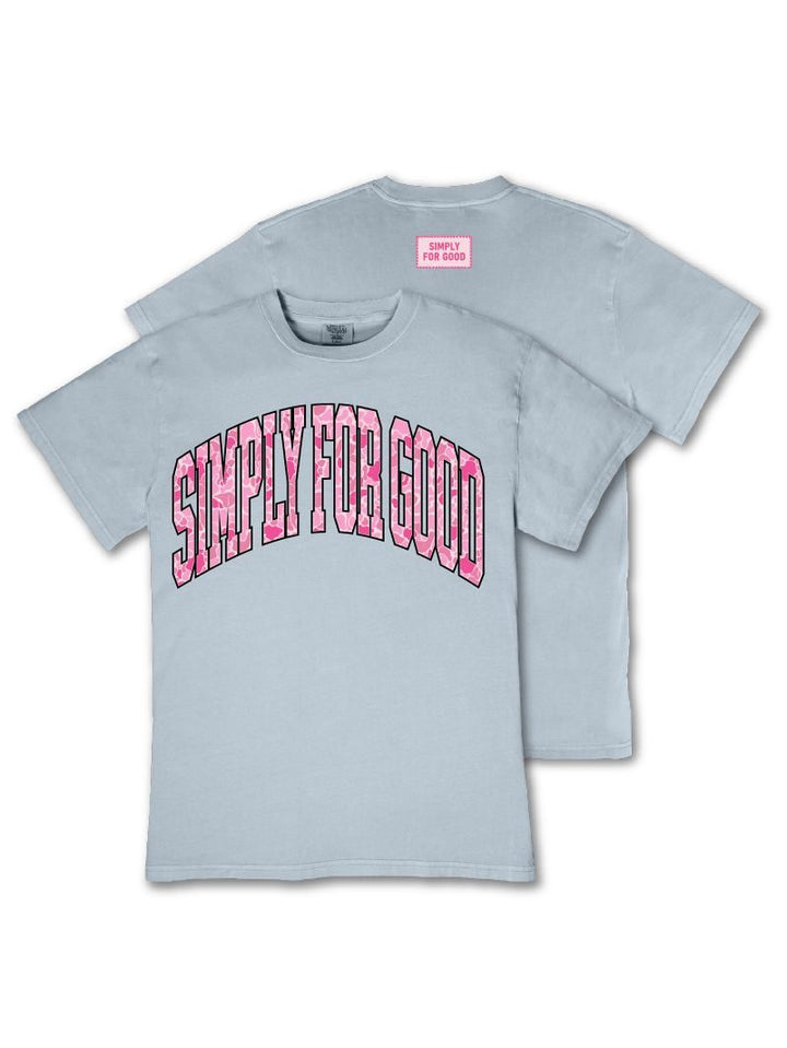 *JUNE MARKET: Pink Camo Logo Simply for Good Short Sleeve Tee Simply Southern (Ships in July)