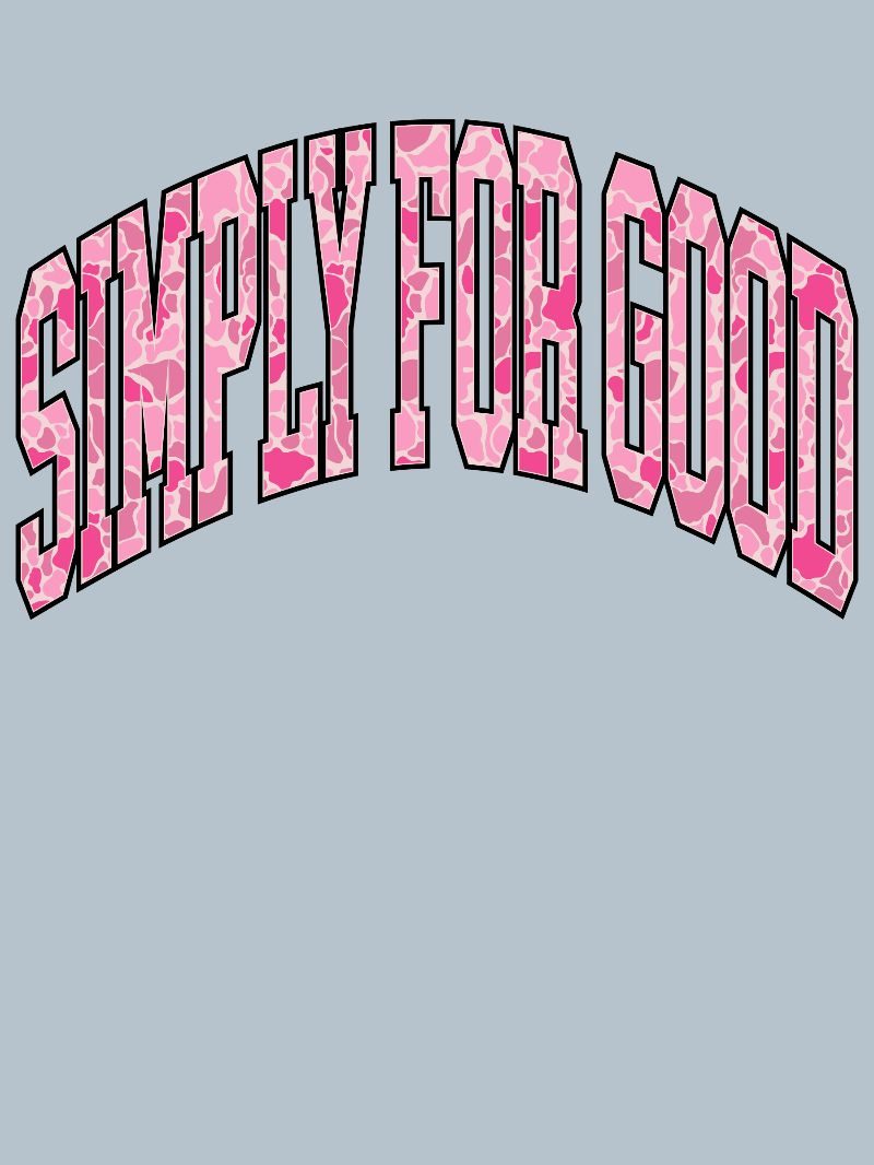 *JUNE MARKET: Pink Camo Logo Simply for Good Short Sleeve Tee Simply Southern (Ships in July)