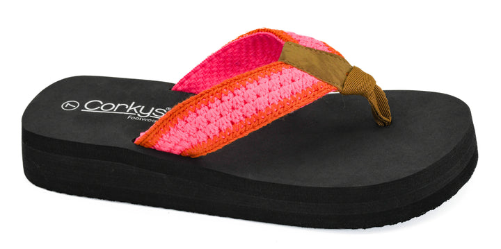 DOORBUSTER: SPF Flip-Flop - Pink Orange by Corkys