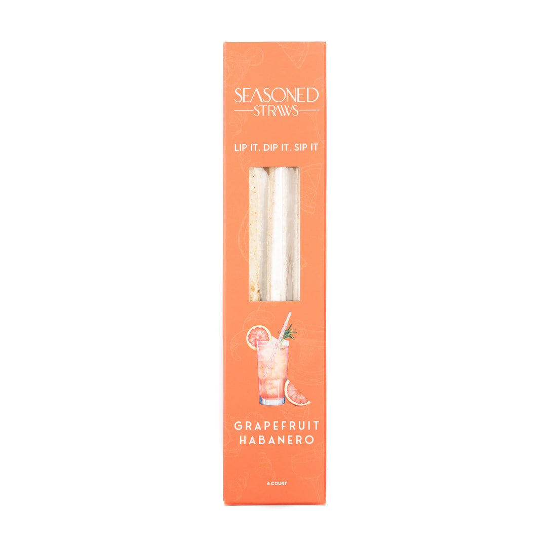 JUNE MARKET: Grapefruit Habanero - 6ct by Seasoned Straws (Ships in 2-3 Weeks)