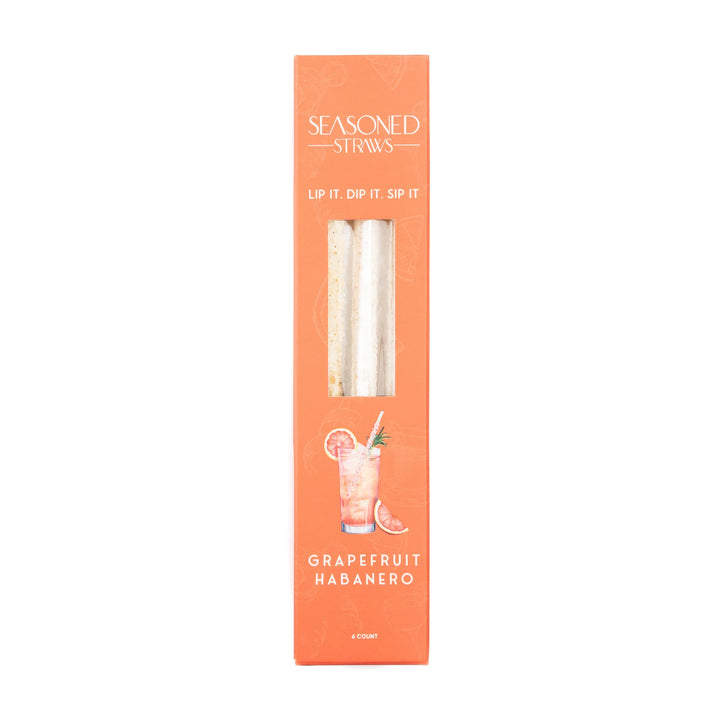 JUNE MARKET: Grapefruit Habanero - 6ct by Seasoned Straws (Ships in 2-3 Weeks)
