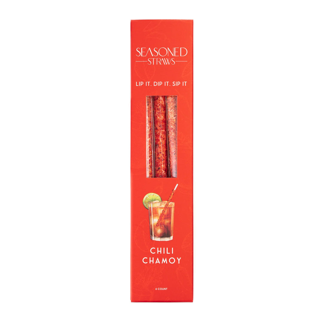 JUNE MARKET: Chili Chamoy - 6ct by Seasoned Straws (Ships in 2-3 Weeks)