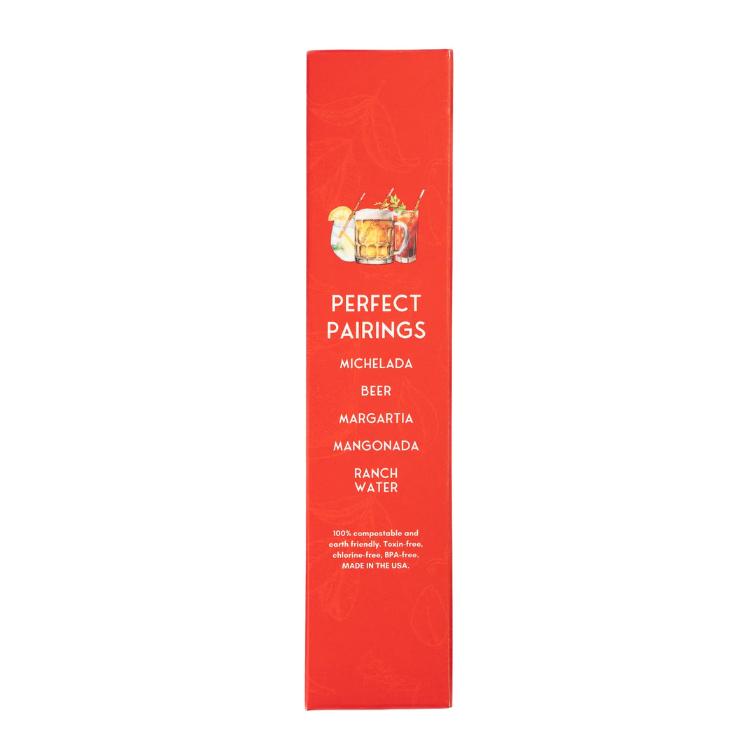 JUNE MARKET: Chili Chamoy - 6ct by Seasoned Straws (Ships in 2-3 Weeks)