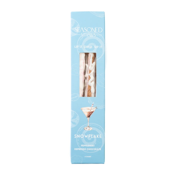JUNE MARKET: Snowflake - 6ct by Seasoned Straws (Ships in 2-3 Weeks)