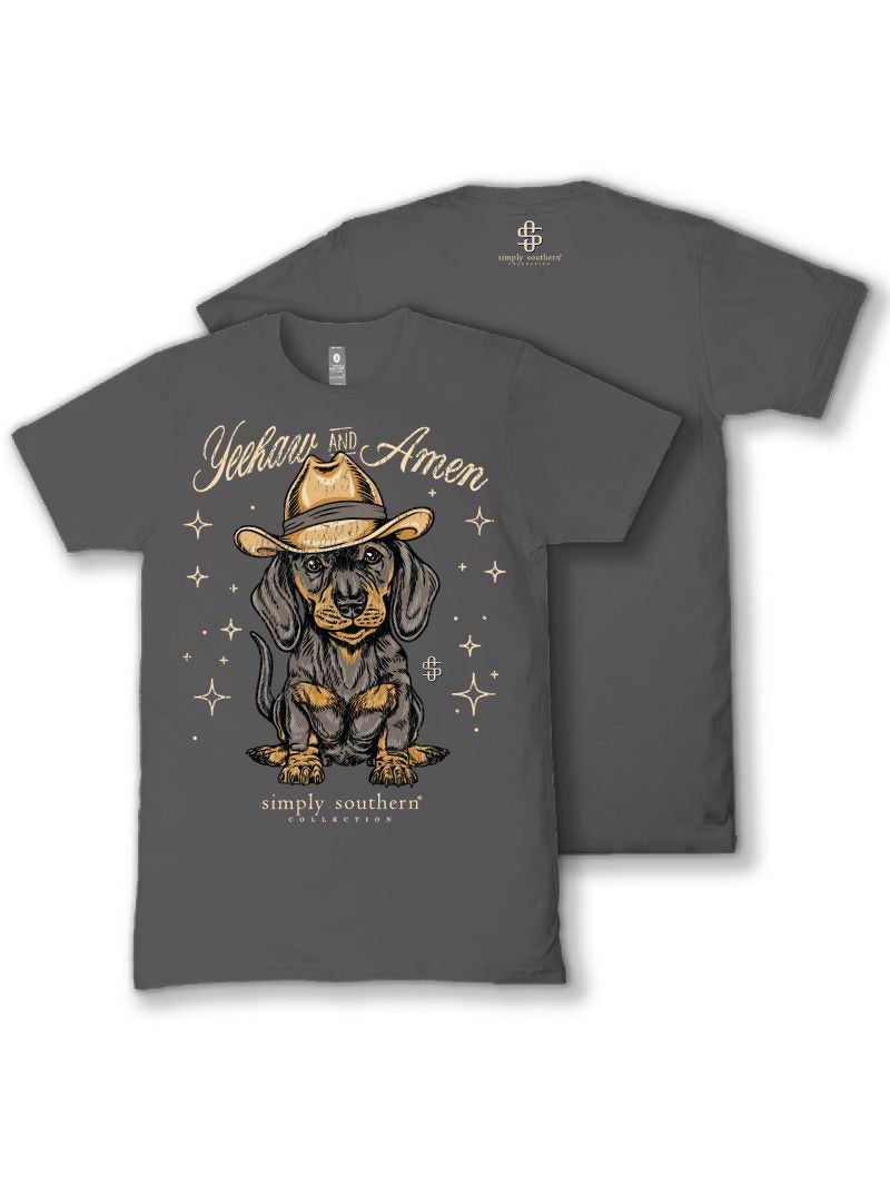 JUNE MARKET: Amen Short Sleeve - Thunder by Simply Southern (Ships Late July)