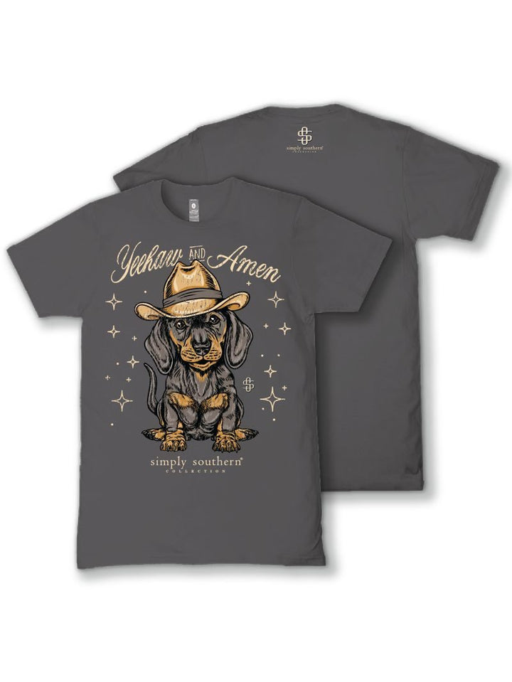 JUNE MARKET: Amen Short Sleeve - Thunder by Simply Southern (Ships Late July)