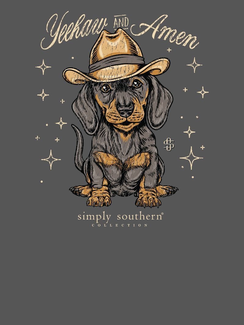 JUNE MARKET: Amen Short Sleeve - Thunder by Simply Southern (Ships Late July)