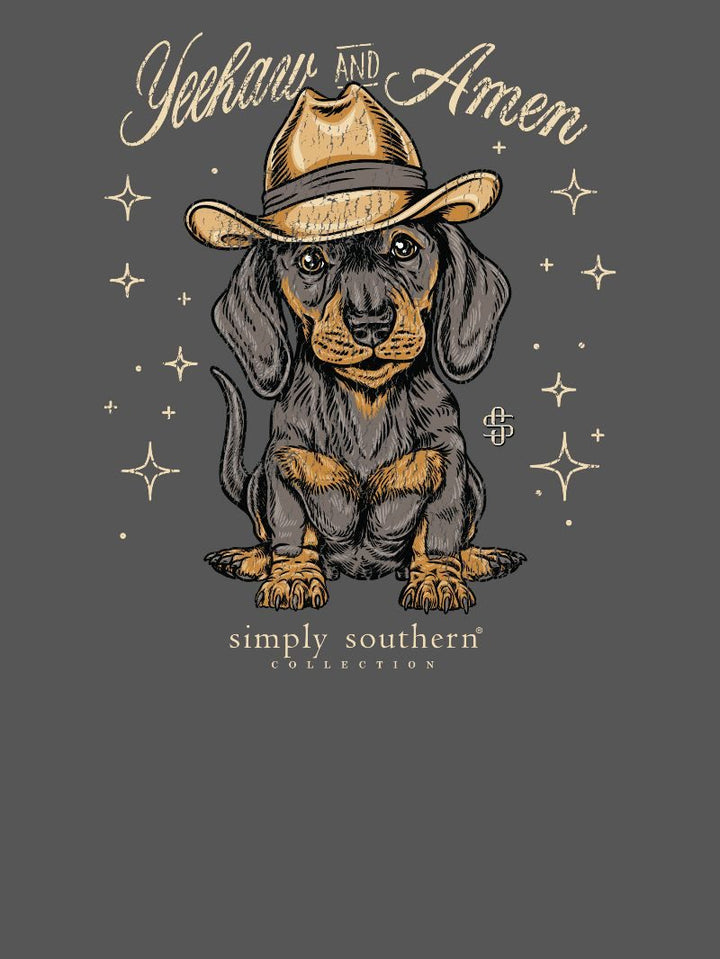 JUNE MARKET: Amen Short Sleeve - Thunder by Simply Southern (Ships Late July)