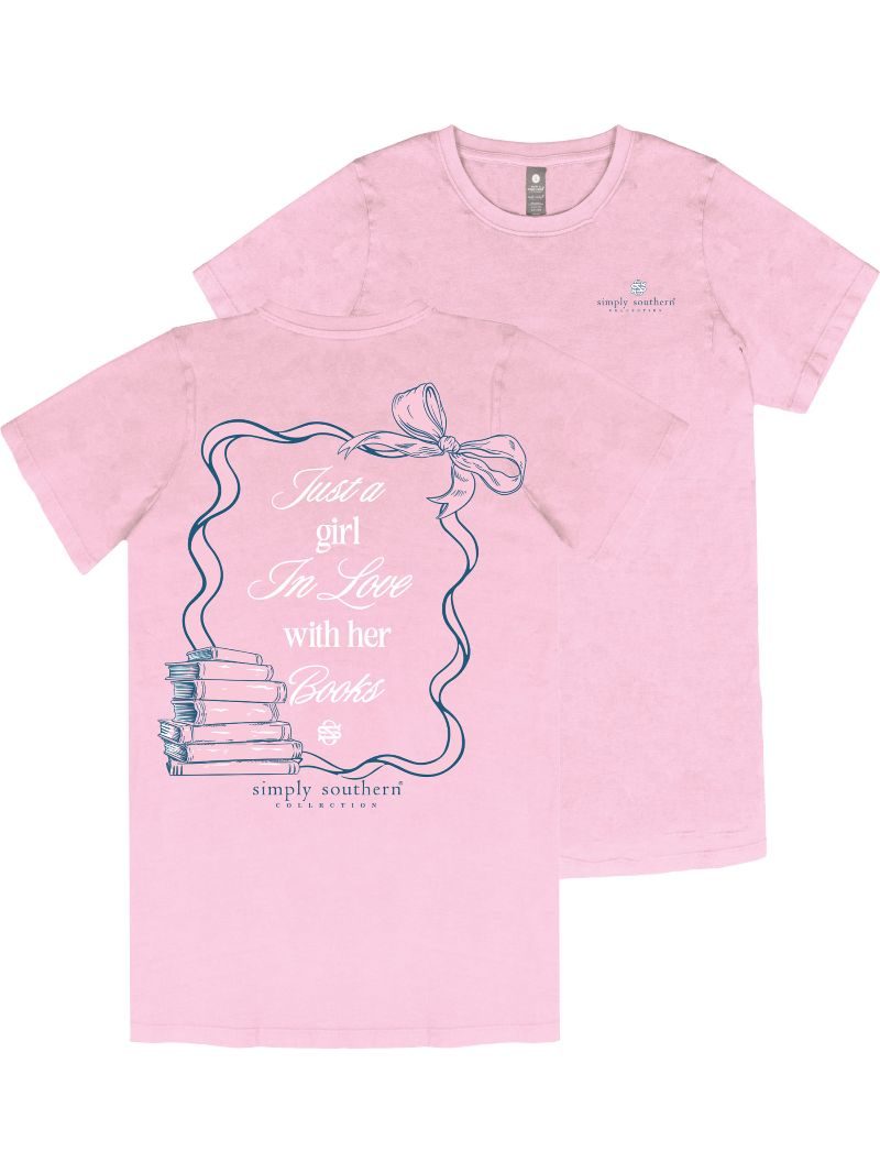 'In Love With Her Books' Short Sleeve Tee by Simply Southern