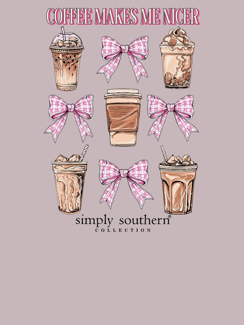 Coffee Makes Me Nicer Short Sleeve Tee by Simply Southern