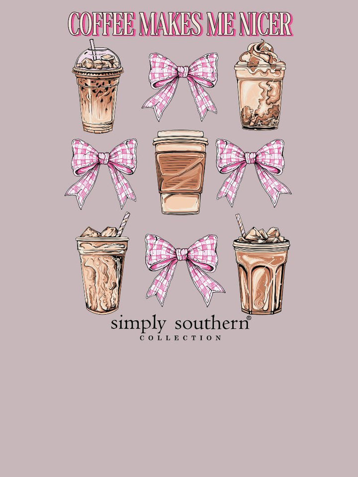 Coffee Makes Me Nicer Short Sleeve Tee by Simply Southern