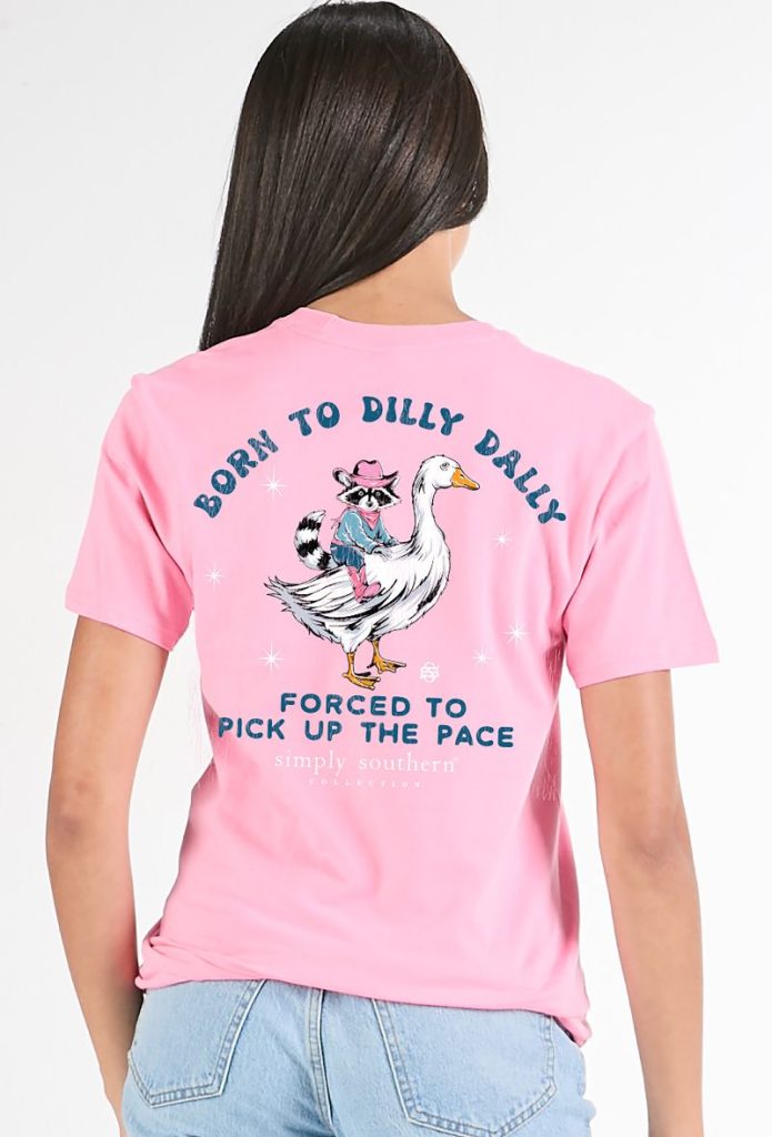 'Born To Dilly Dally' Short Sleeve Tee by Simply Southern