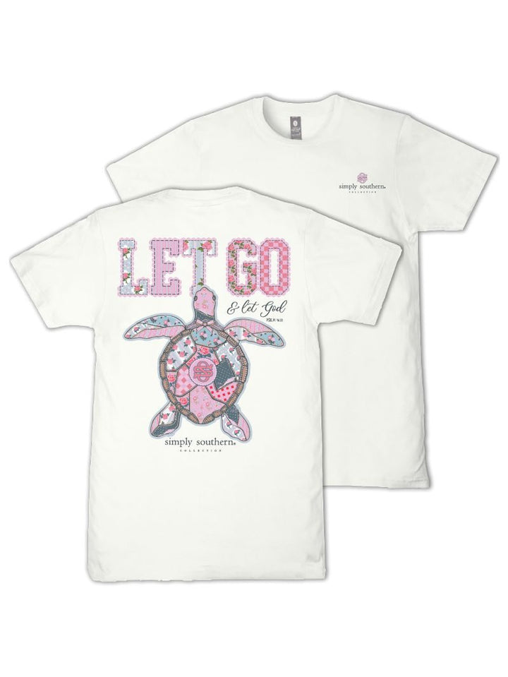 JUNE MARKET: Let God Short Sleeve - Oyster by Simply Southern (Ships Late August)