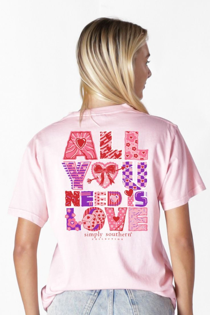 All You Need Is Love Short Sleeve Tee By Simply Southern