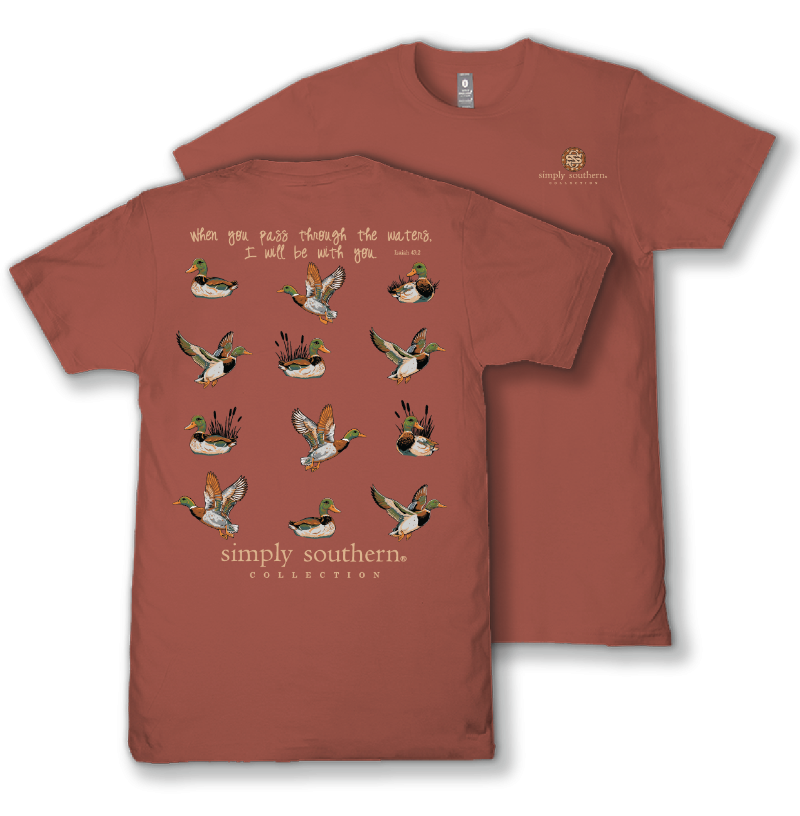 JUNE MARKET: Mallard Short Sleeve - Rust by Simply Southern (Ships Late July)