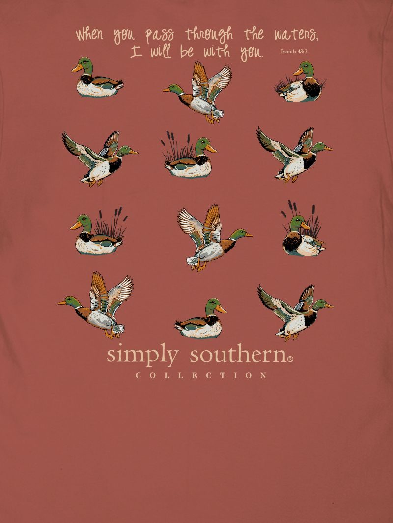 JUNE MARKET: Mallard Short Sleeve - Rust by Simply Southern (Ships Late July)