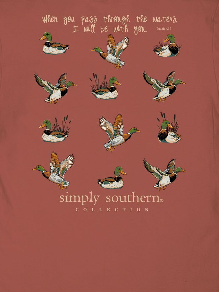 JUNE MARKET: Mallard Short Sleeve - Rust by Simply Southern (Ships Late July)